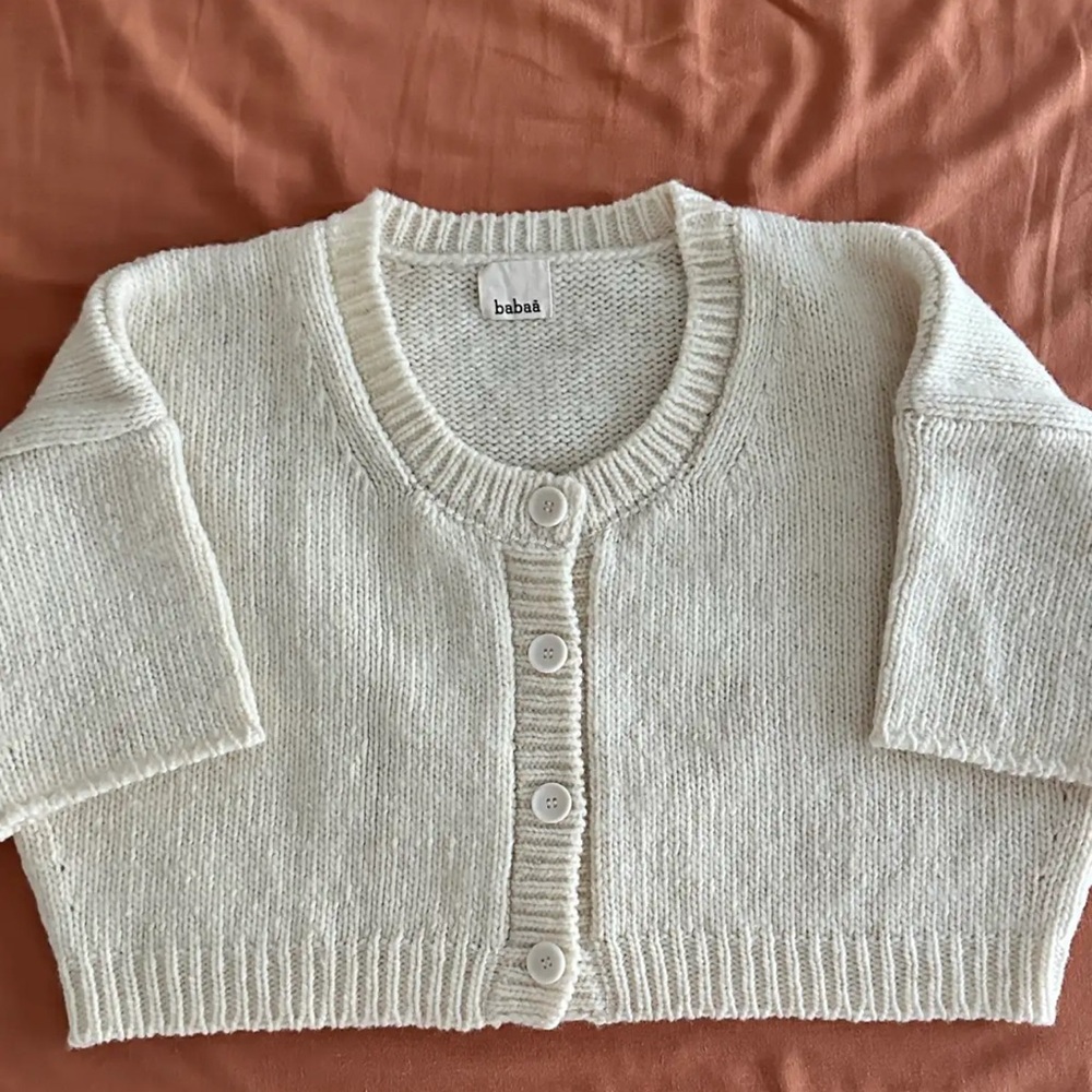 Babaa no79 wool color natural sweater vest